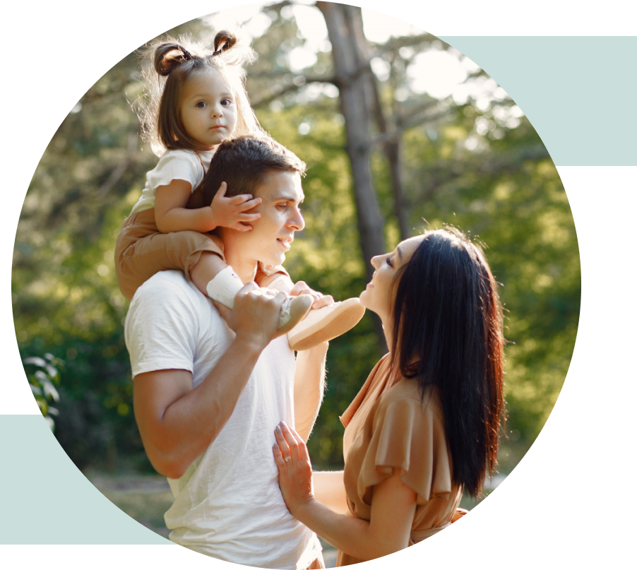 Family enjoying time together outdoors